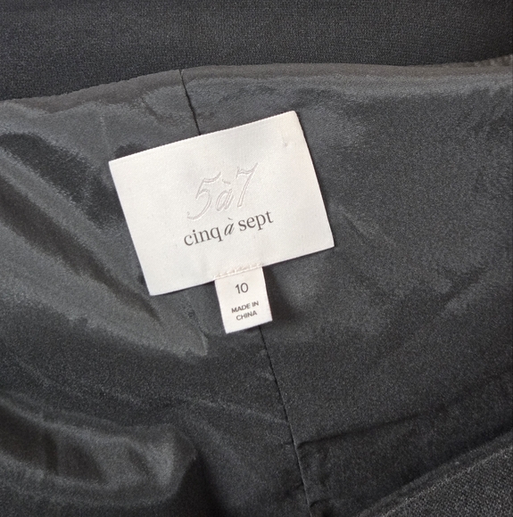 Cinq à Sept Randi Sequin Trim Jacket Black Cropped Blazer Women’s Size 10 - Picture 11 of 12